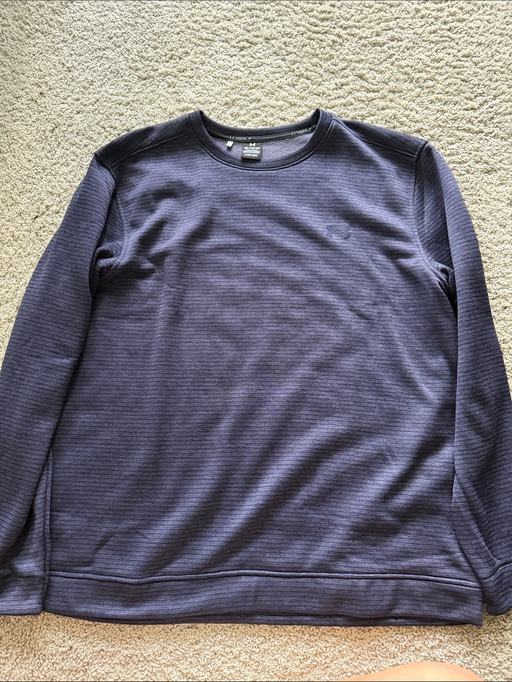 Under Armour Men's Long Sleeve Crewneck Sweatshirt - Navy Blue